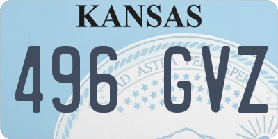 KS license plate 496GVZ