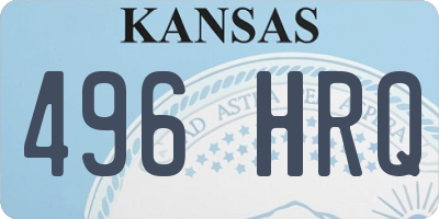 KS license plate 496HRQ
