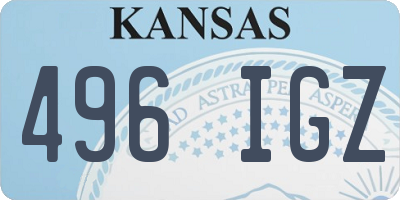 KS license plate 496IGZ