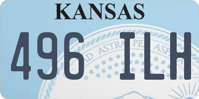 KS license plate 496ILH