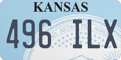 KS license plate 496ILX