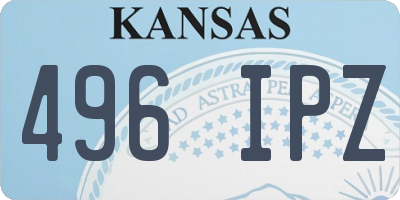 KS license plate 496IPZ