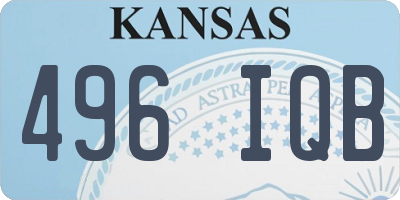 KS license plate 496IQB