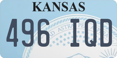 KS license plate 496IQD