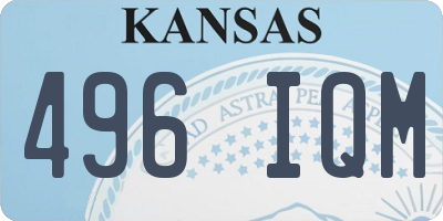 KS license plate 496IQM