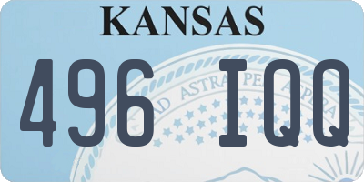 KS license plate 496IQQ