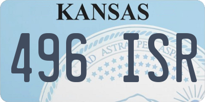 KS license plate 496ISR