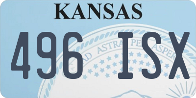 KS license plate 496ISX