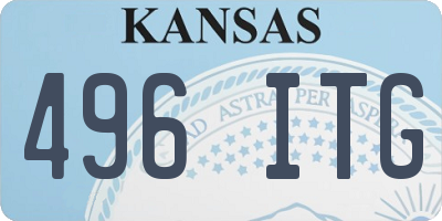 KS license plate 496ITG