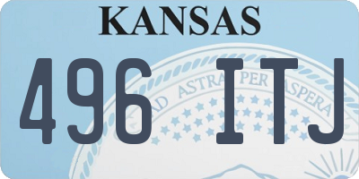 KS license plate 496ITJ
