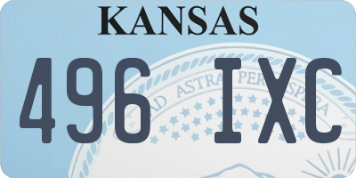 KS license plate 496IXC