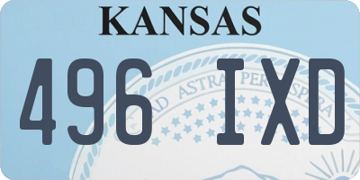 KS license plate 496IXD