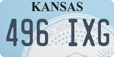 KS license plate 496IXG