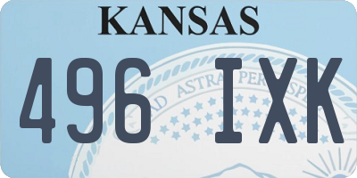 KS license plate 496IXK