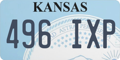 KS license plate 496IXP