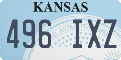KS license plate 496IXZ