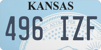 KS license plate 496IZF