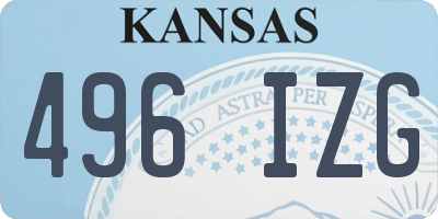 KS license plate 496IZG