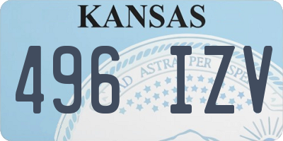 KS license plate 496IZV