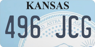 KS license plate 496JCG