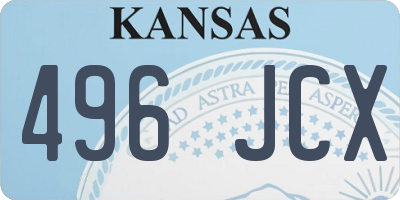KS license plate 496JCX