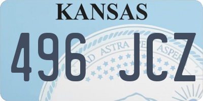 KS license plate 496JCZ