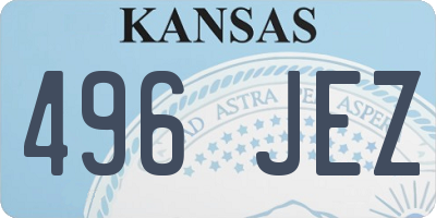 KS license plate 496JEZ