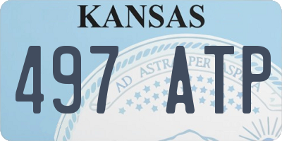 KS license plate 497ATP