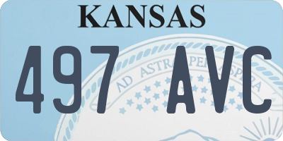 KS license plate 497AVC