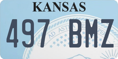 KS license plate 497BMZ