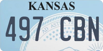 KS license plate 497CBN