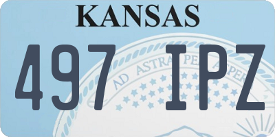 KS license plate 497IPZ