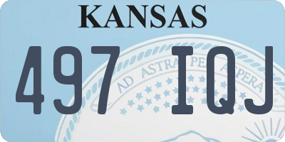 KS license plate 497IQJ