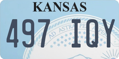 KS license plate 497IQY