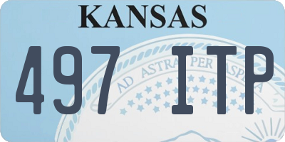 KS license plate 497ITP
