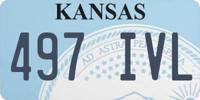 KS license plate 497IVL