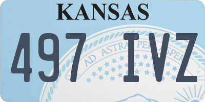 KS license plate 497IVZ