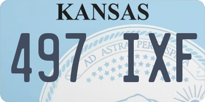 KS license plate 497IXF