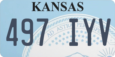 KS license plate 497IYV