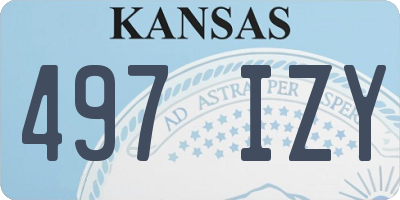 KS license plate 497IZY