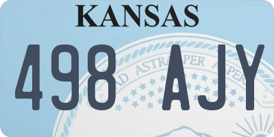 KS license plate 498AJY