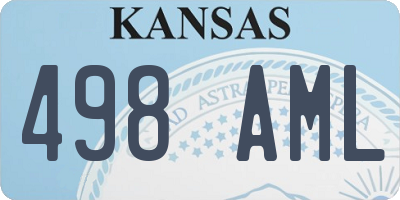 KS license plate 498AML