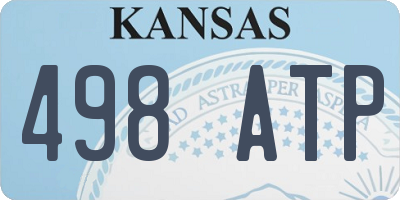 KS license plate 498ATP