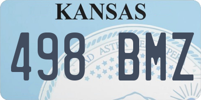 KS license plate 498BMZ