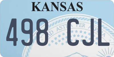 KS license plate 498CJL