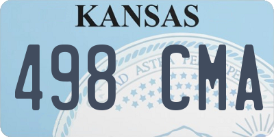 KS license plate 498CMA