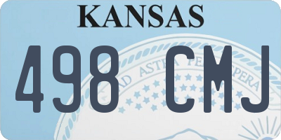 KS license plate 498CMJ
