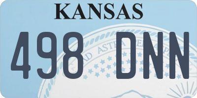 KS license plate 498DNN