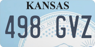 KS license plate 498GVZ