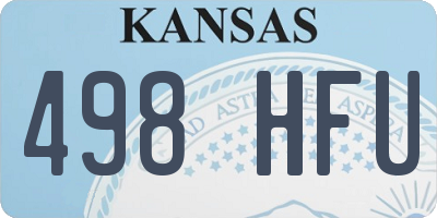 KS license plate 498HFU